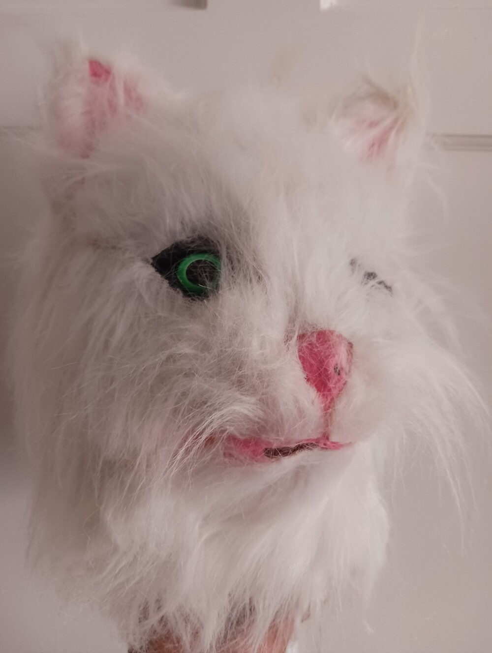 Plush Cat Head Mask Adult Animal Latex Faux Fur Realistic Full Head NWOB